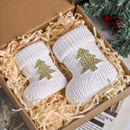 Christmas Knitted Boot Silicone Mold with Tree Design