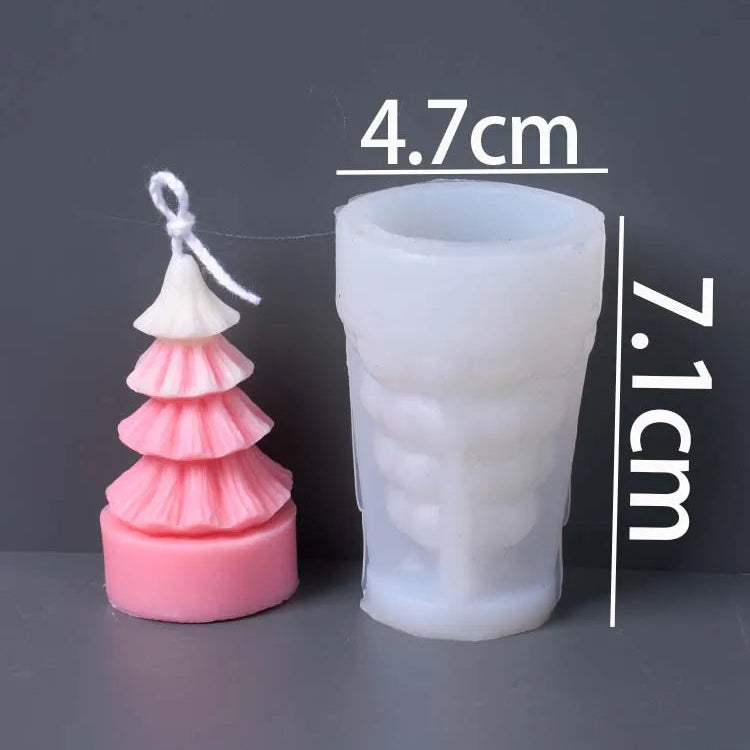 Nivra Tier Christmas Tree Silicone Mold Pleat