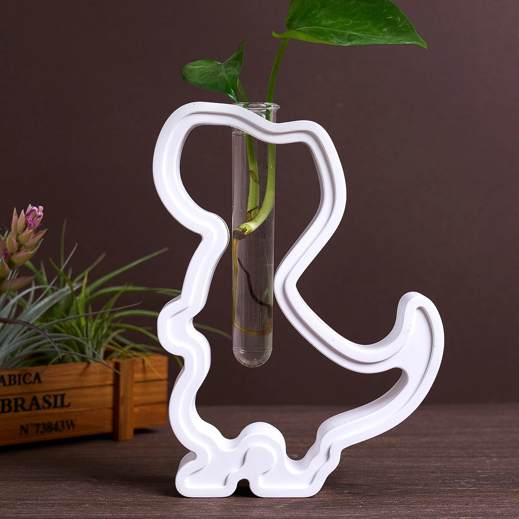 Hollow Animal Test Tube Vase Silicone Molds