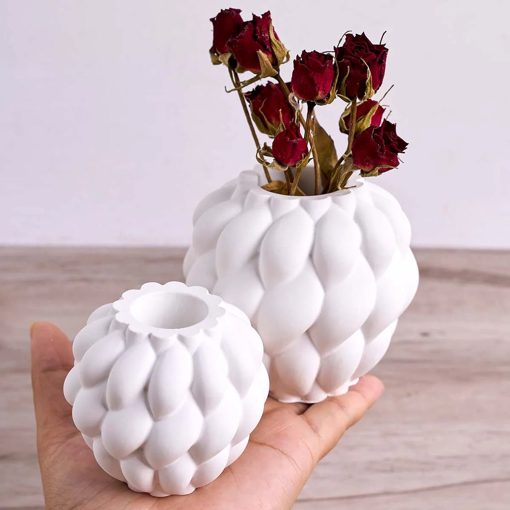 Rotating Raindrops Silicone Vase Mold