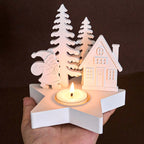 Christmas Village Star Candle Holder Silicone Mold Set