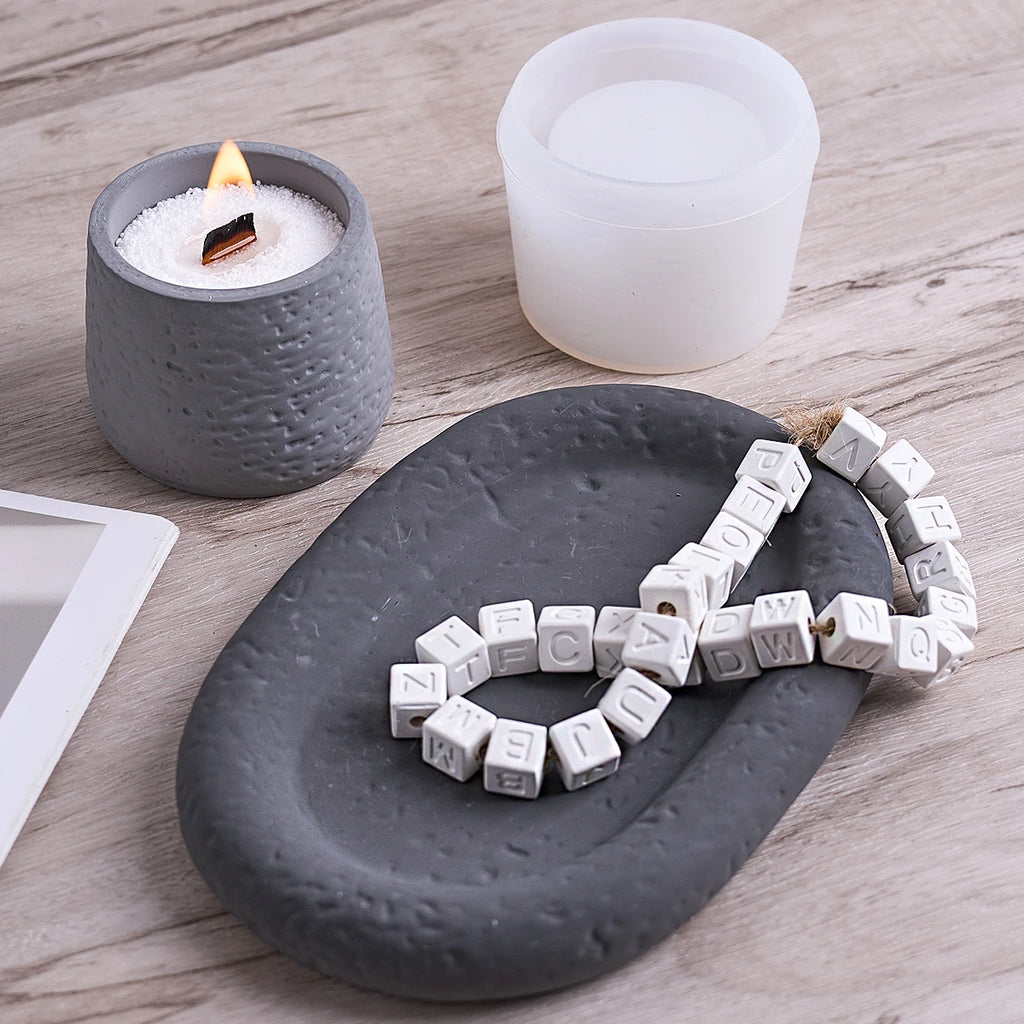 Lunar Rock Jar Tray Silicone Mold