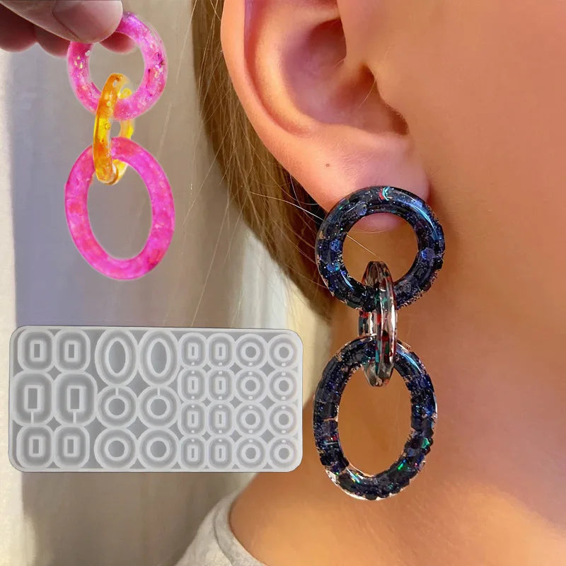 All-in-One Earring Maker Silicone Mold