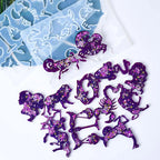 Zodiac Constellation Keychain Silicone Mold Set (2pcs)