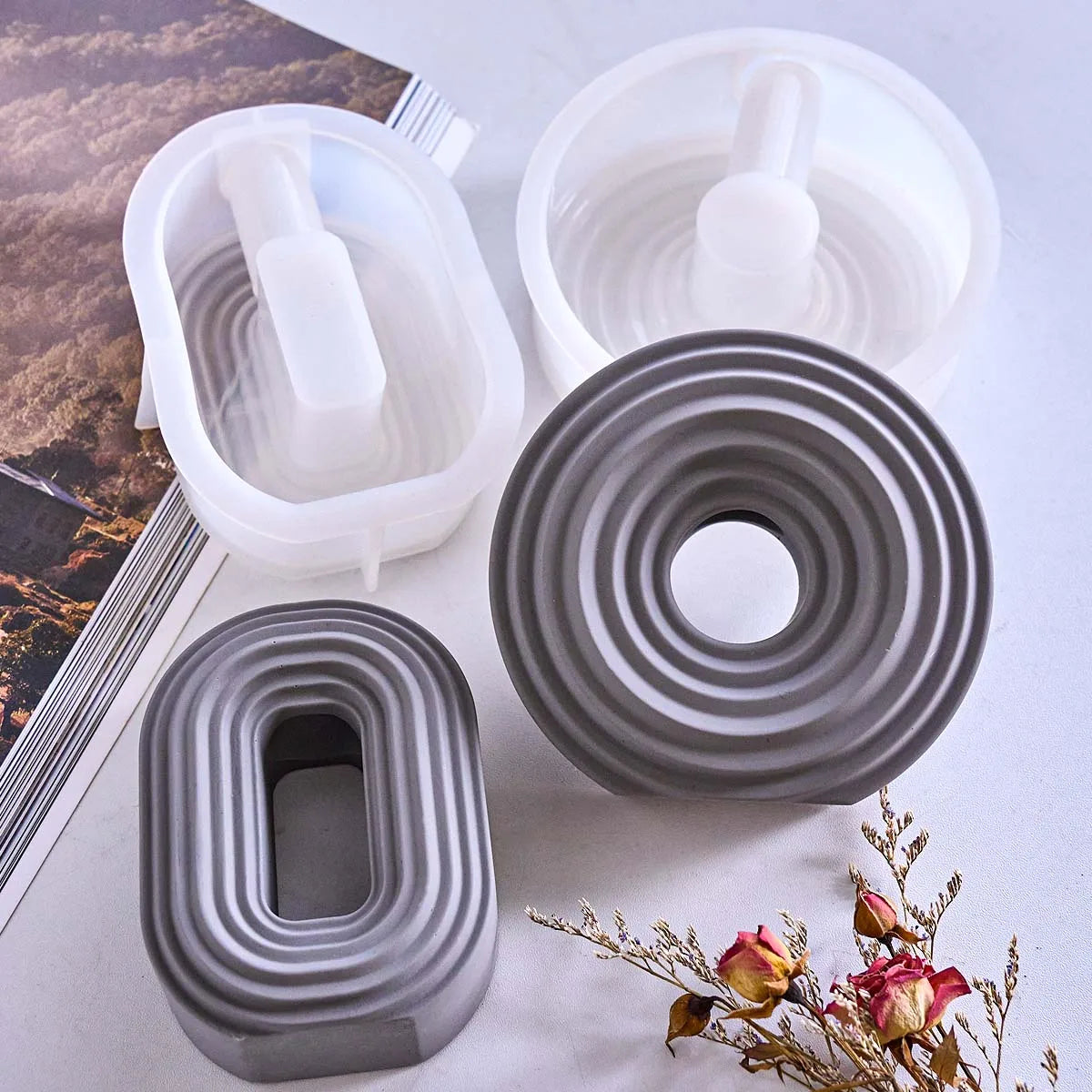 Vorla Ripple Vase Silicone Mold