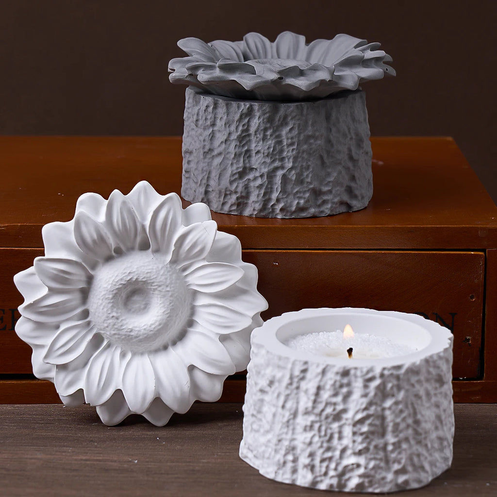 Sunflower Silicone Mold Set for Storage Jar