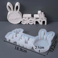 Spring Bunny Letter Ornament Silicone Mold Bunny Letters