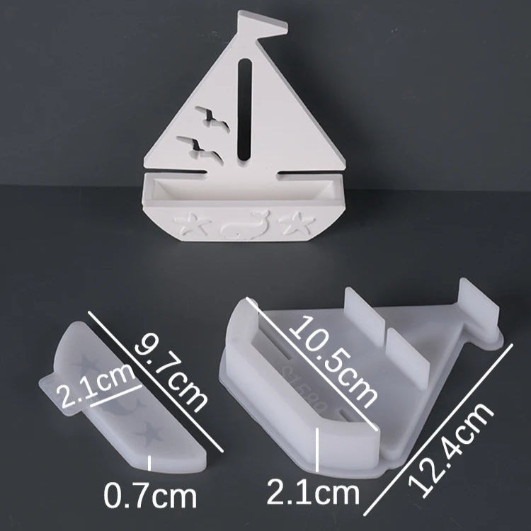 Sailboat Ornaments Silicone Molds Set Style B