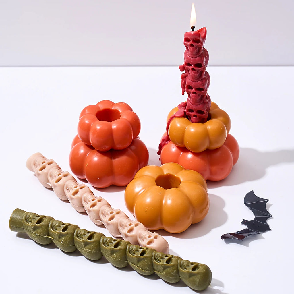 Pumpkin Candle Holder Silicone Mold