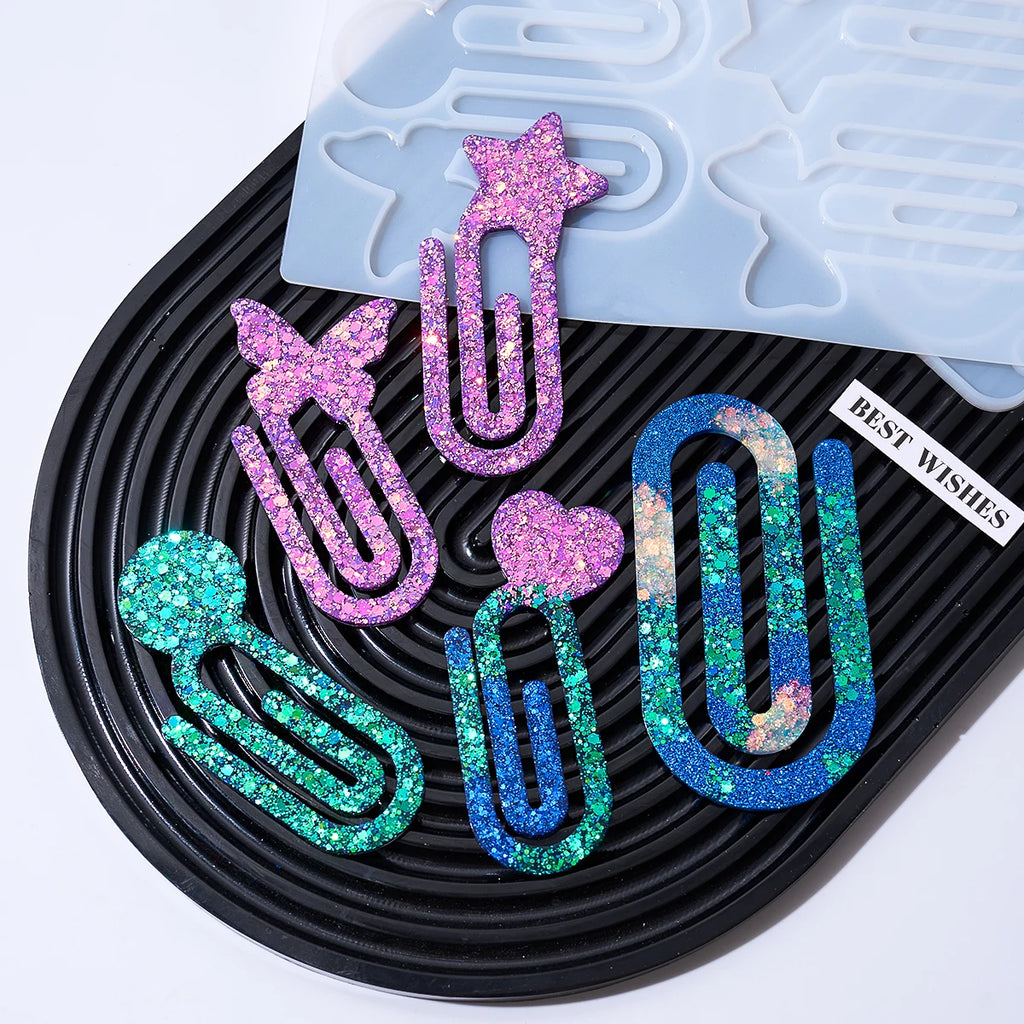 Paper Clip Bookmark Silicone Mold