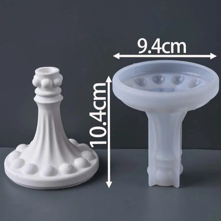 European Style Pillar Candle Base Molds.
