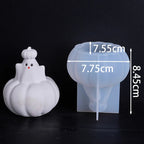 5Pcs Cute Pumpkin Ghost silicone Molds Set