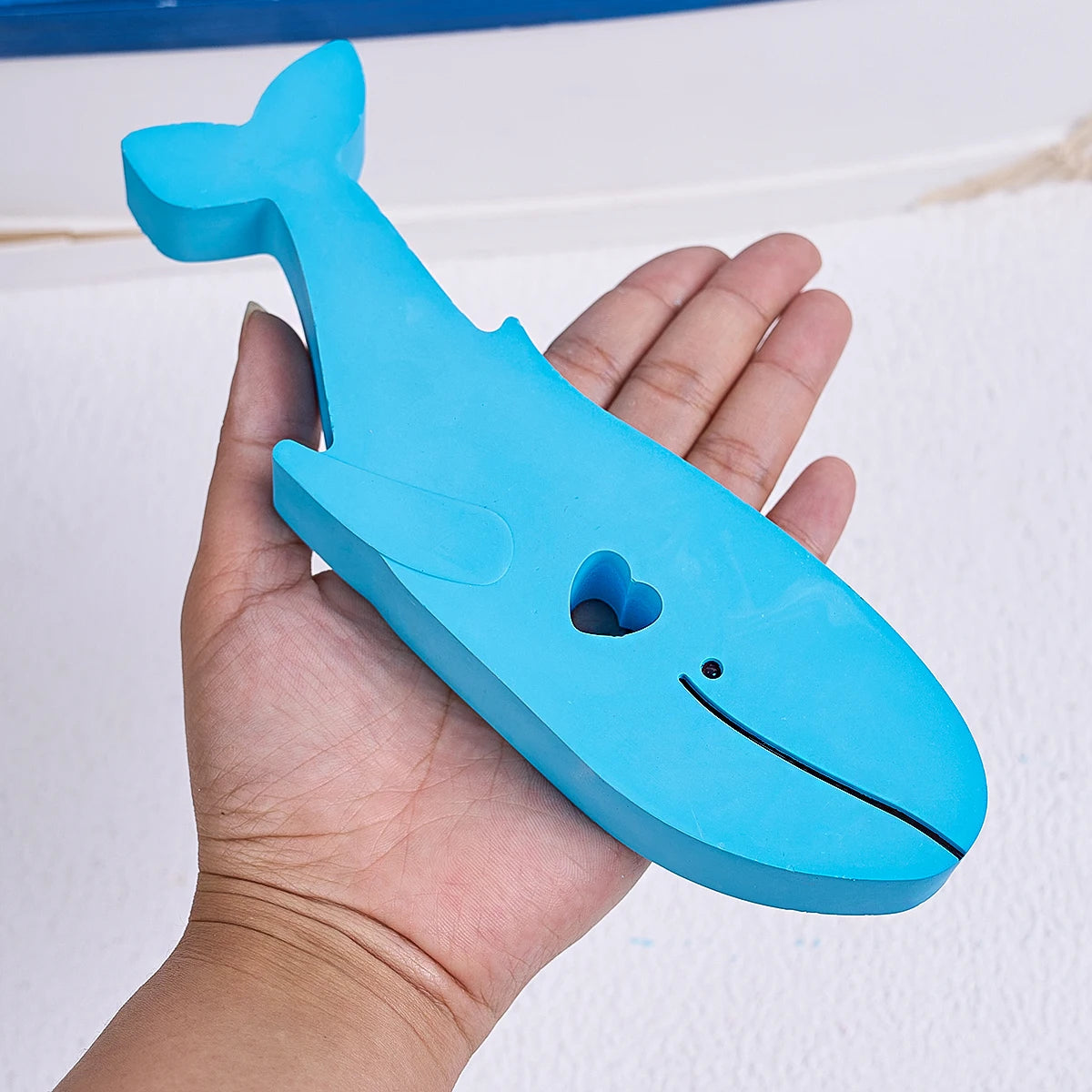 3D Love Whale Silicone Mold.