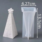 3D Christmas Tree Silicone Mold with Star Top