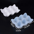 Soft Ridge Silicone Egg Tray Mold