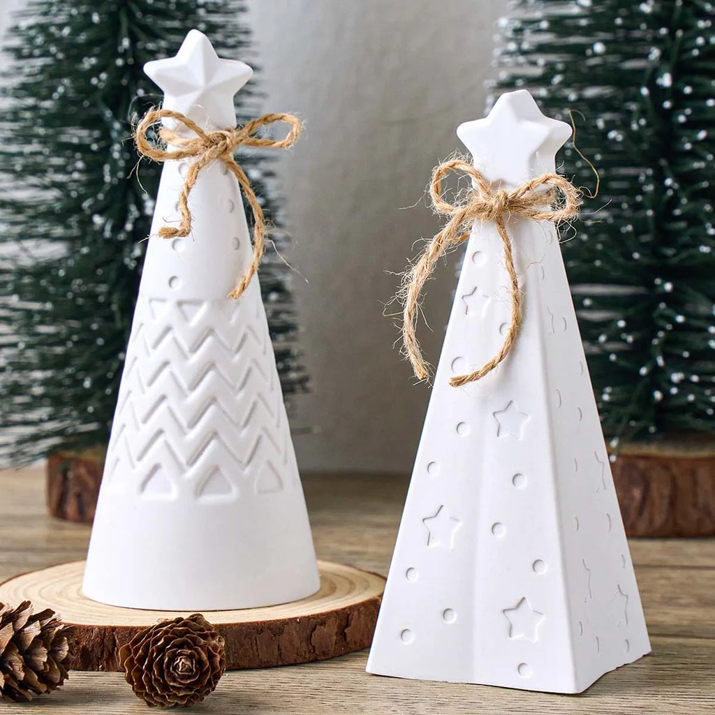 3D Christmas Tree Silicone Mold with Star Top