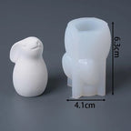 Cute Sitting Rabbit Silicone Mold