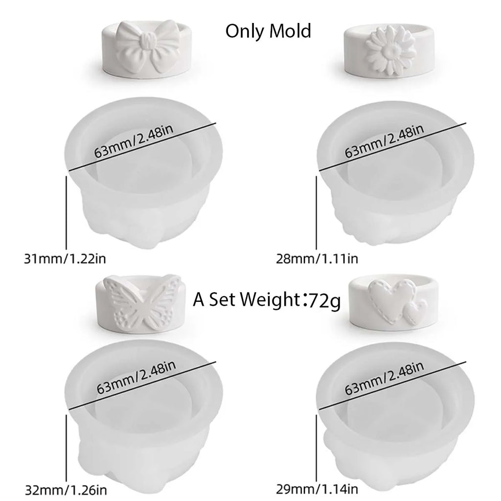 Orsana Crest Tealight Holder Silicone Mold Set