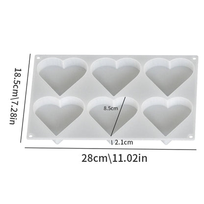 6 Cavity Deep Pour Geometric Silicone Resin Mold