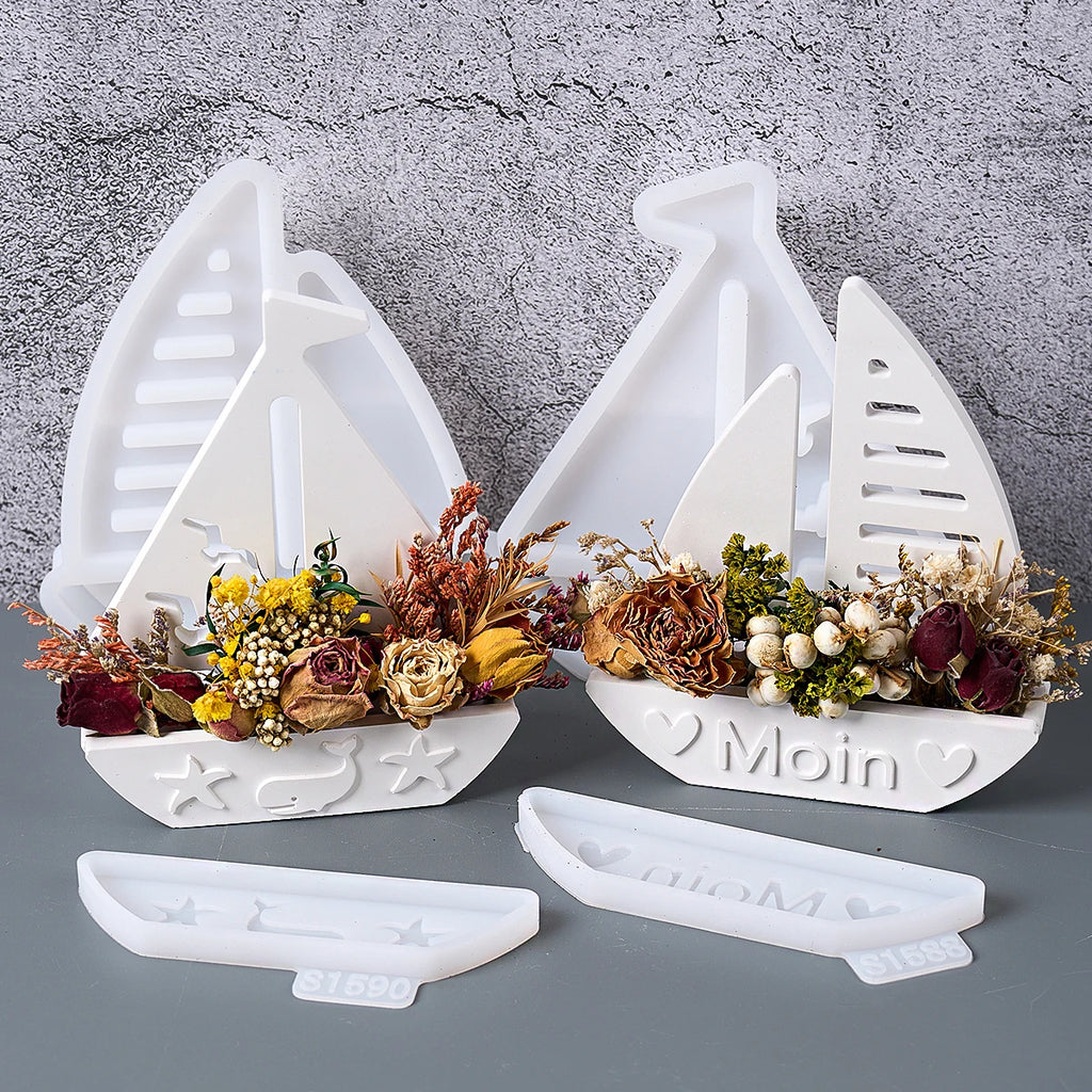 Sailboat Ornaments Silicone Molds Set
