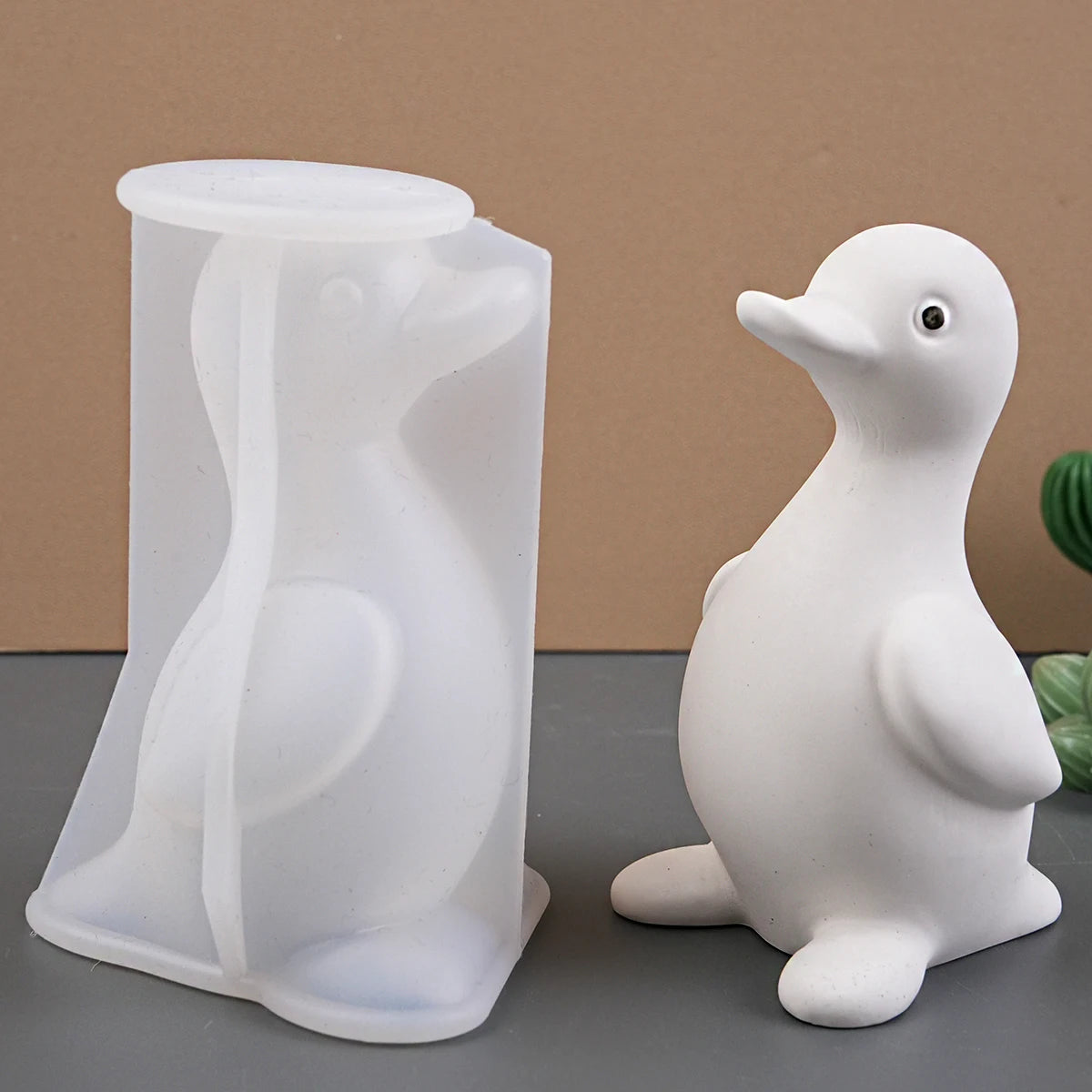 Stand Duck Silicone Mold