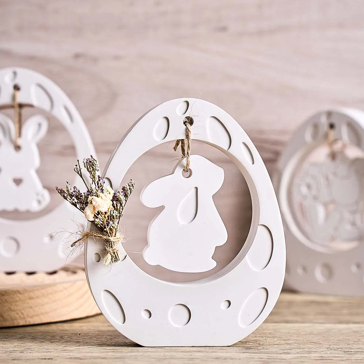 Easter Egg Bunny Pendant Silicone Mold Set