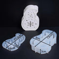 Christmas Hollow Silhouette Lamp Silicone Mold Snowman