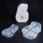 Christmas Hollow Silhouette Lamp Silicone Mold Snowman