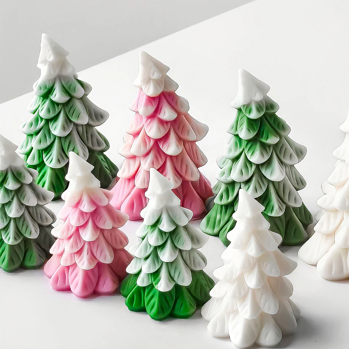3D Christmas Tree Silicone Candle Mold
