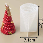 Twisted Christmas Tree Silicone Candle Mold