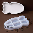 Rabbit Carrot Storage Tray Silicone Mold.