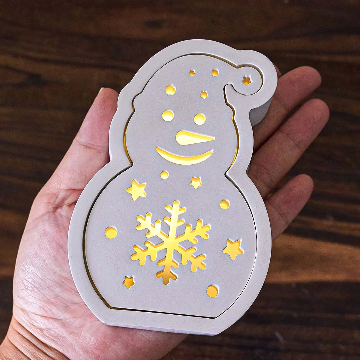 Christmas Hollow Silhouette Lamp Silicone Mold