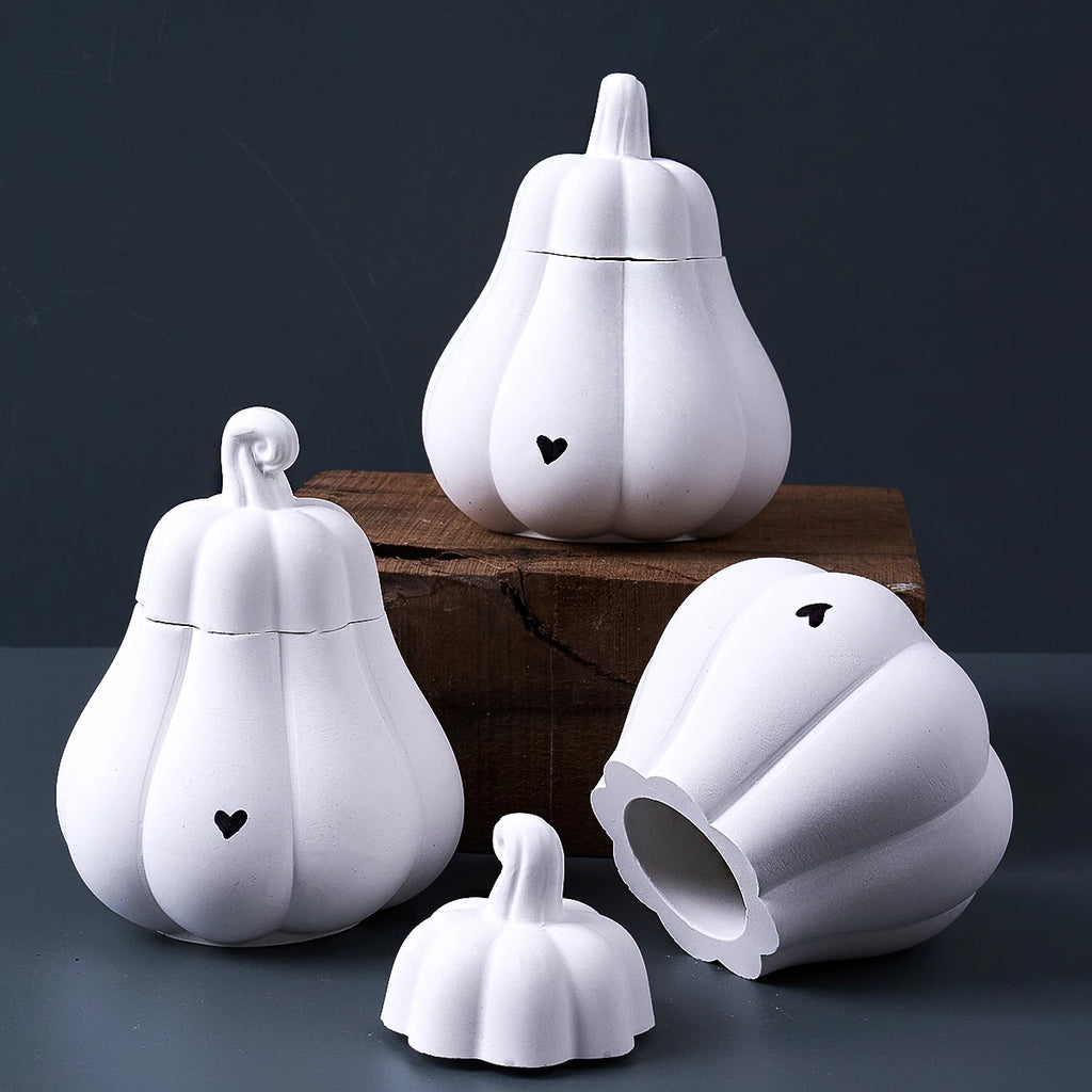 Pumpkin Candle Holder Silicone Molds Set