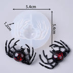 Halloween Silicone Mold Set (7pcs) – Skull, Hand, Pumpkin, Spider, Leaves