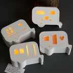 4 in 1 Mini Hollow Camper Ornament Silicone Mold