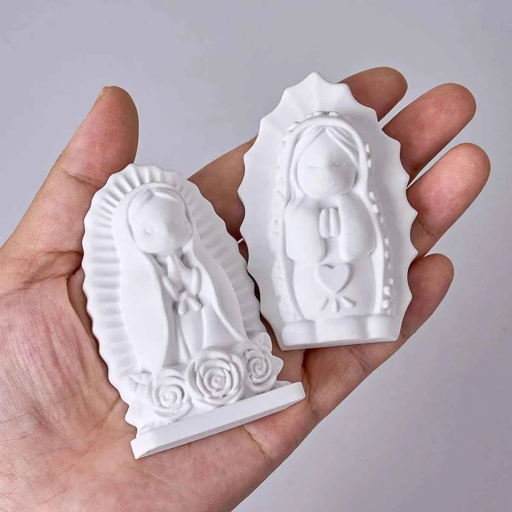 Solara Aureole Praying Girl Silicone Mold