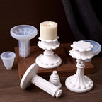 European Style Pillar Candle Base Molds