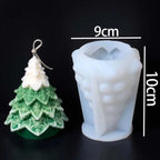 Nivara Rosette Christmas Tree Candle Silicone Mold