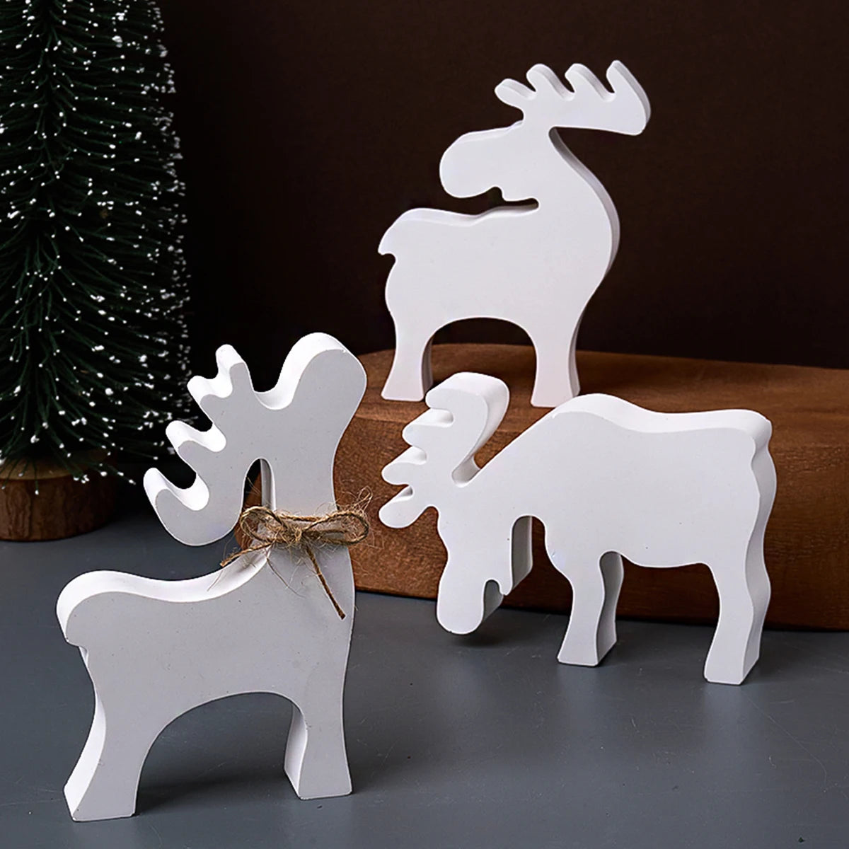 3 in 1 Elk Ornament Silicone Mold.