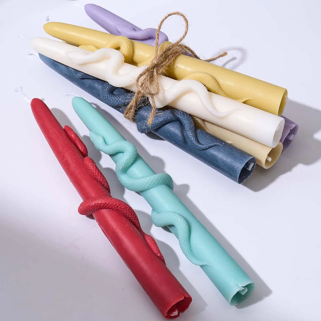 Twisted Snake Silicone Candle Mold