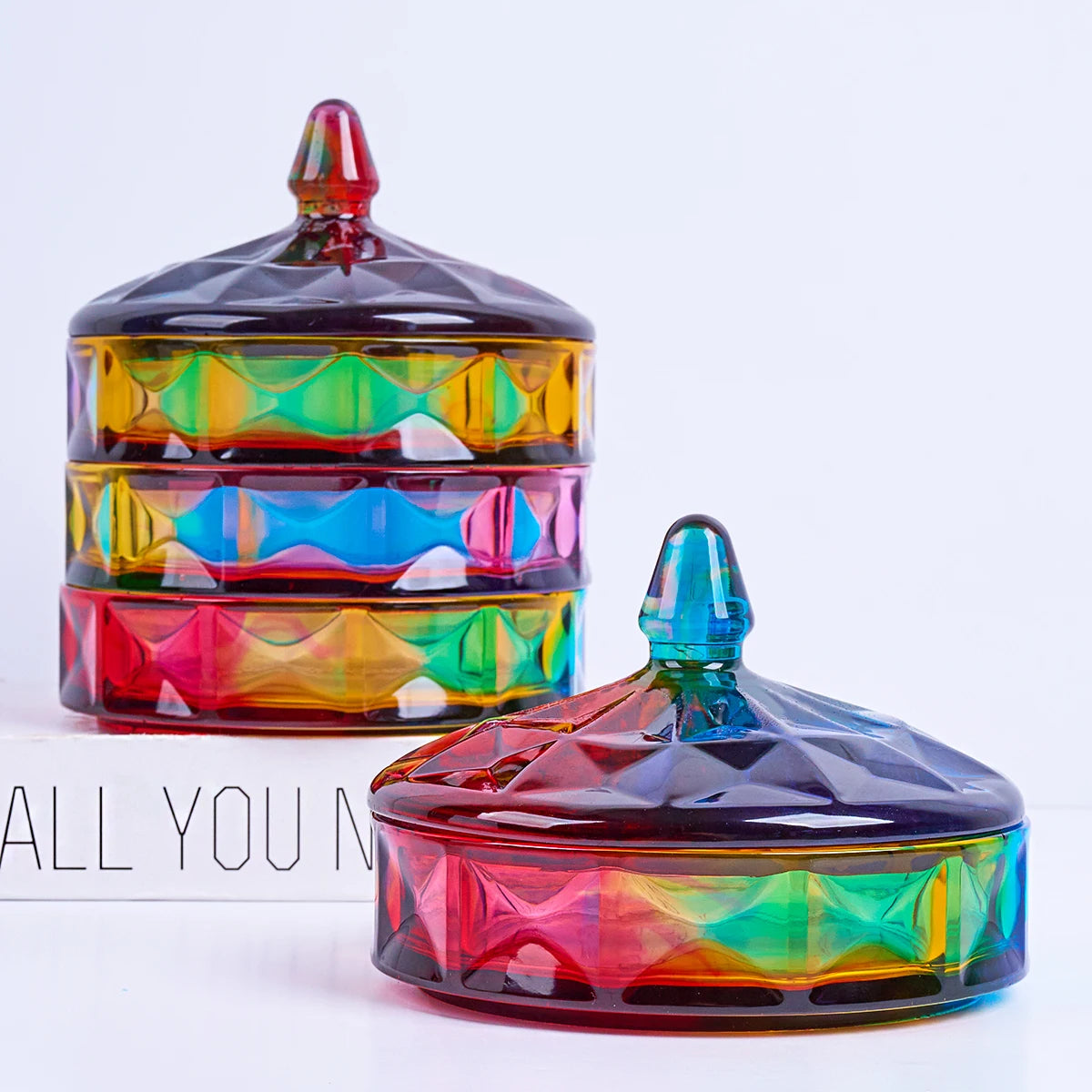 Rhombic Gem Cut Stacking Storage Silicone Mold