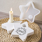 Star-Shaped Candle Holder Silicone Mold