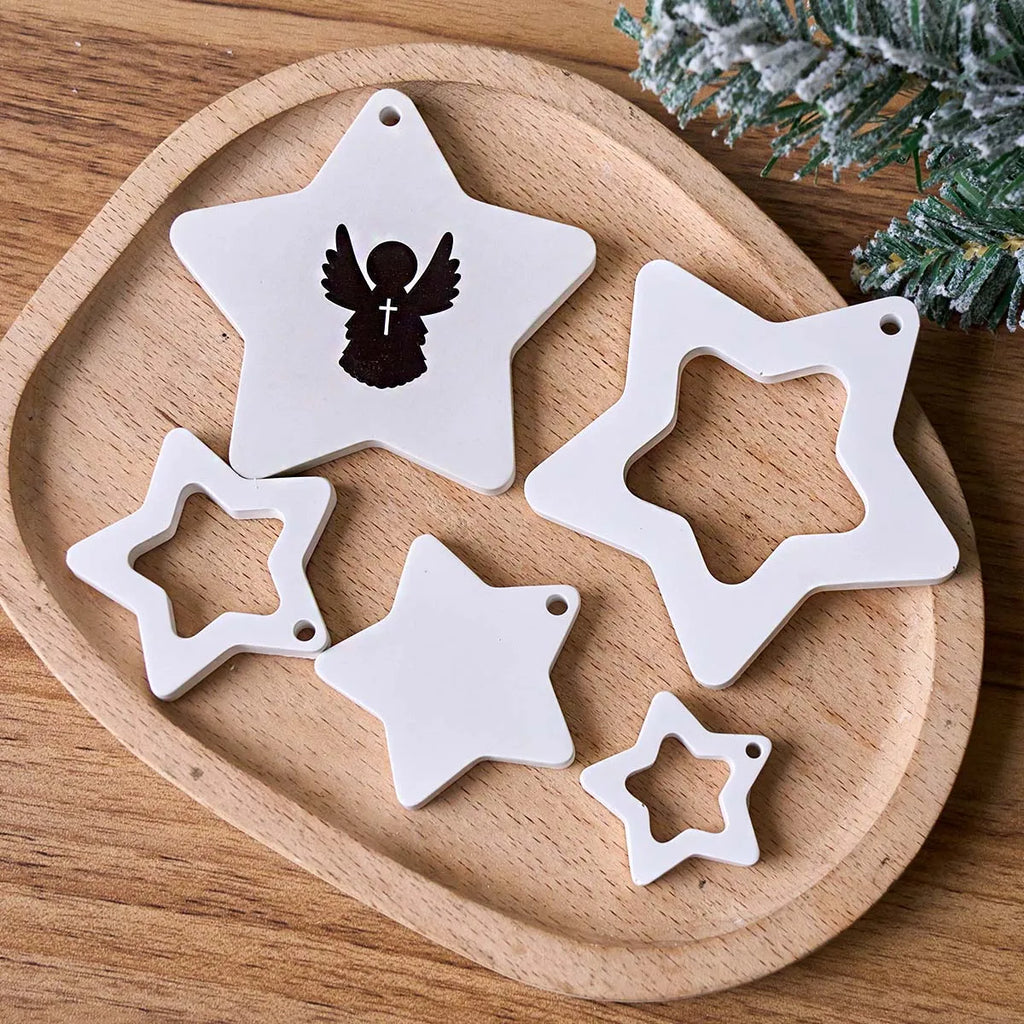 Star Ornament Silicone Mold for Christmas Tree Decorations
