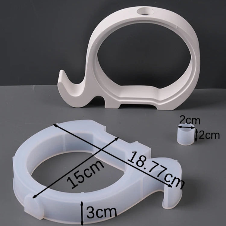 Hollow Animal Test Tube Vase Silicone Molds.