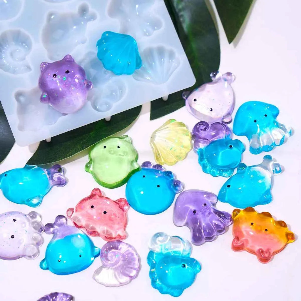 Marella Pebble Sea Creature Silicone Mold