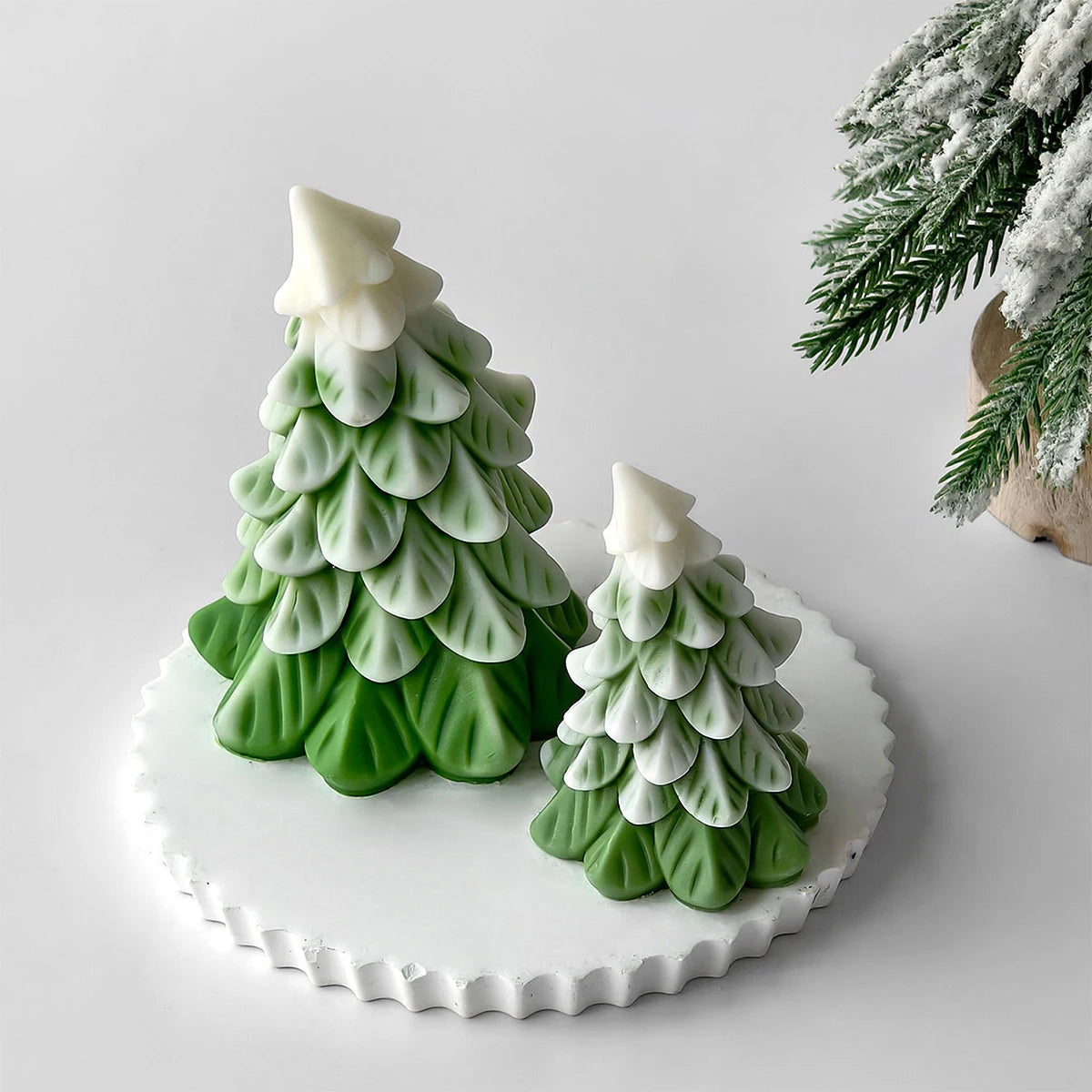 3D Christmas Tree Silicone Candle Mold