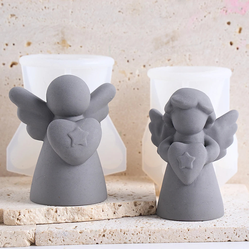 Angel Silicone Mold for Resin or Plaster Figurines