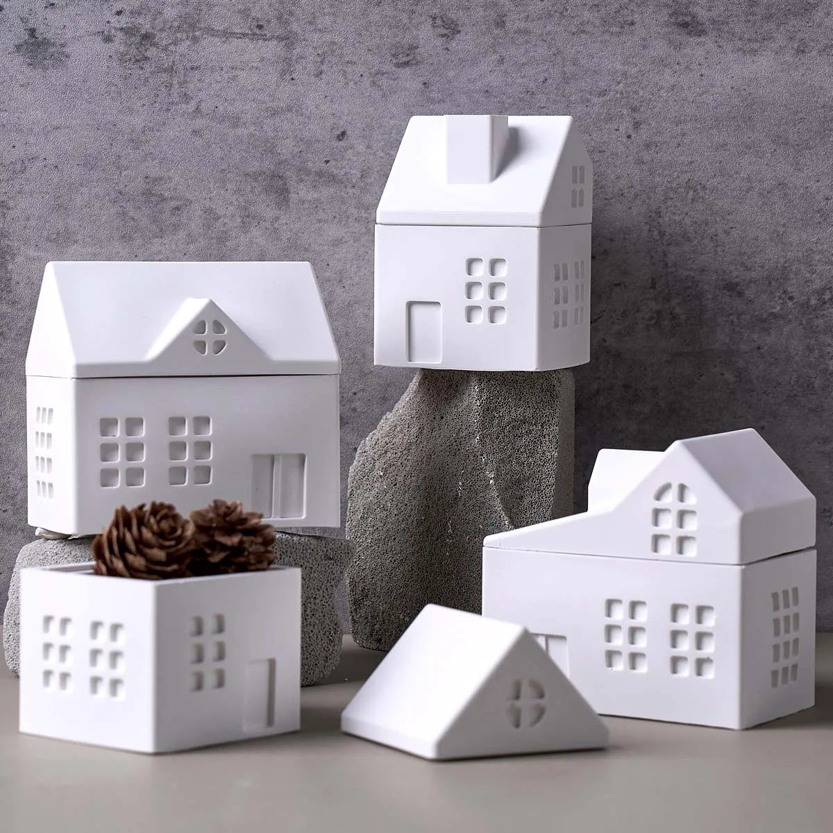 Cottage House Silicone Jar Mold