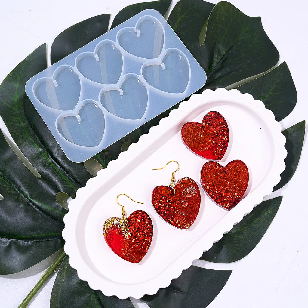 6 Cavities Love Butterfly Pendant Silicone Mold.