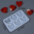 6 Cavities Love Butterfly Pendant Silicone Mold.